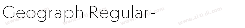 Geograph Regular字体转换